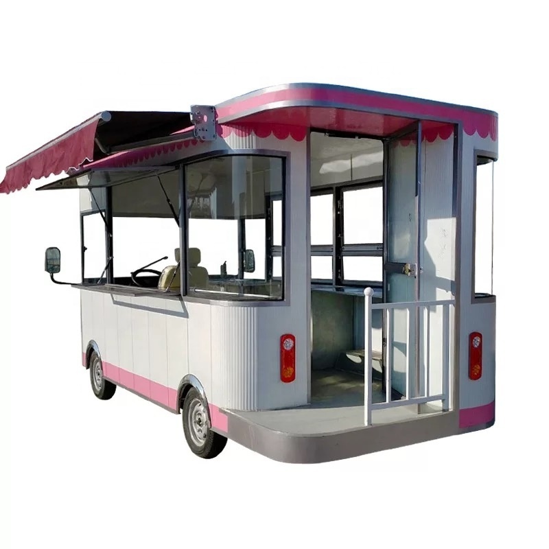 2023 Low Price Dessert Fruits Ice Cream Vending Trailer / Fast Food Cart With Street Car For Sale Guam