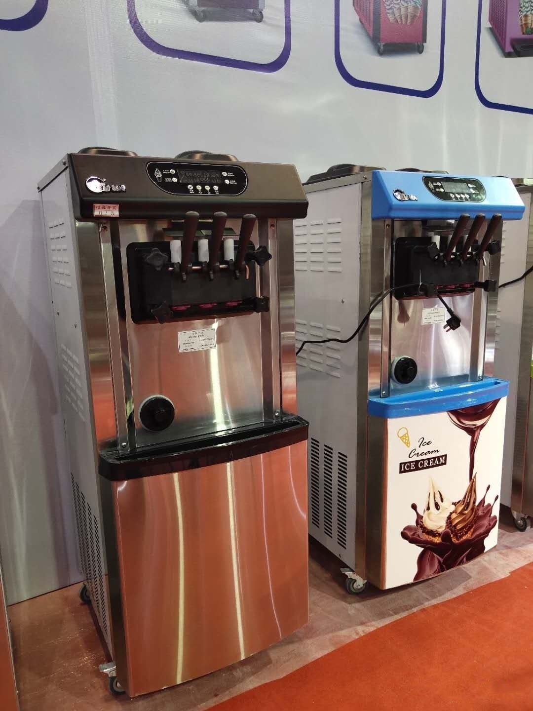 High Quality Soft Serve 3 Flavor Used vending frozen yogurt machine / ice cream machine for sale  with Super performance