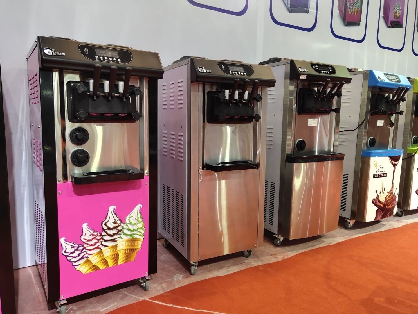 High Quality Soft Serve 3 Flavor Used vending frozen yogurt machine / ice cream machine for sale  with Super performance