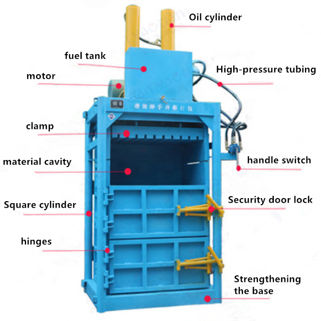 Popular and high efficiency Automatic Plastic scrap baler/pet bottle hydraulic vertical baling machine