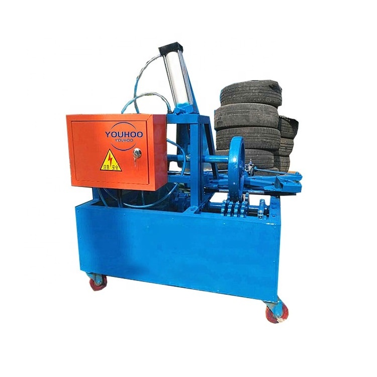 truck tire strip cutting machine used tire tool recycling tire sidewall cutting machine