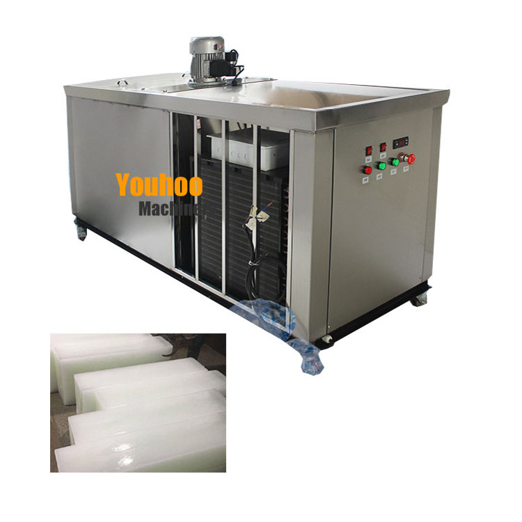 commercial icing making recycling use machine snow ice block freezing moulding machine ice block