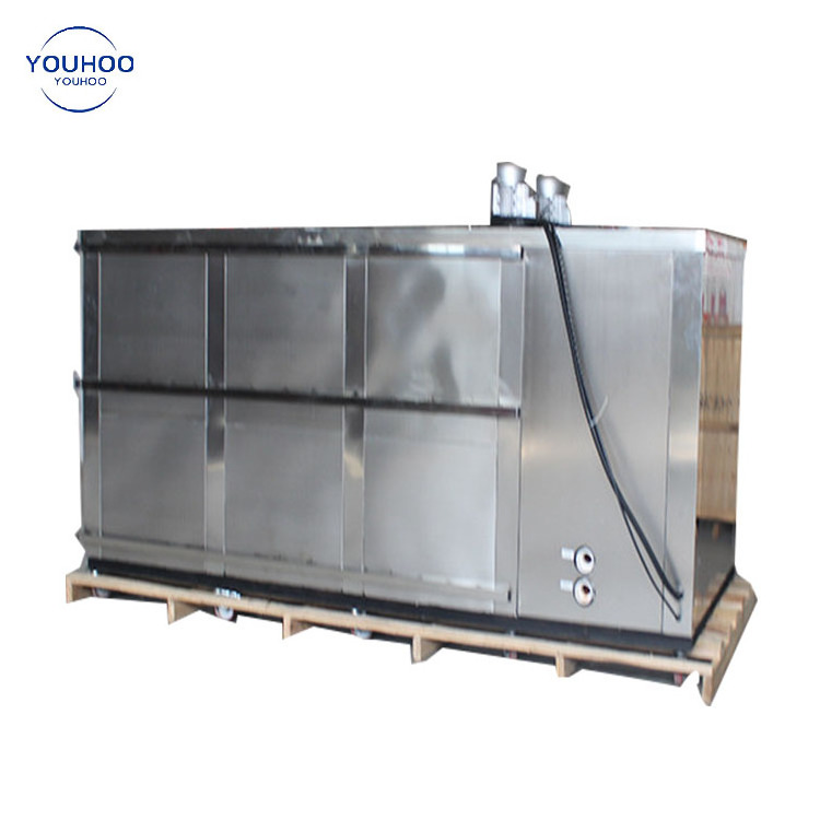 commercial icing making recycling use machine snow ice block freezing moulding machine ice block