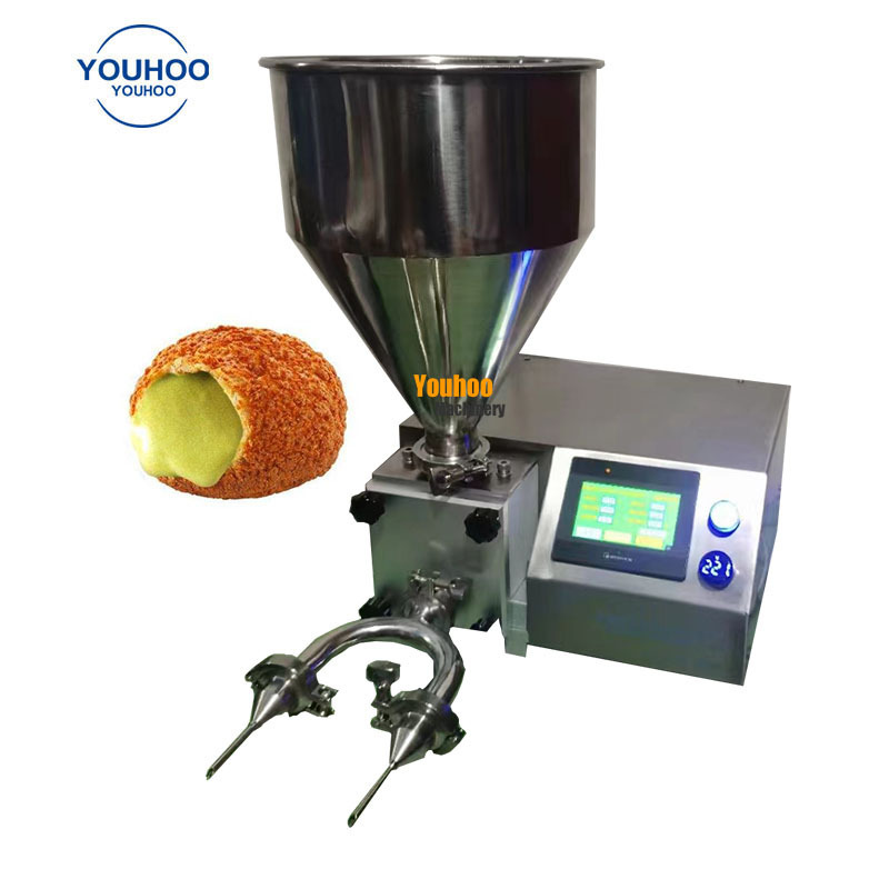 bakery croissant cream filler forming machine semi automatic donut injector donut filling machine price