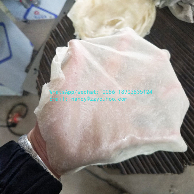 semi automatic rice paper spring roll sheet machine heated dough press bread cooking pan machine