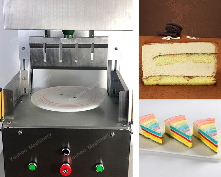 adjustable automatic layer cake cutting machine ultrasonic cutter with 2-24pieces