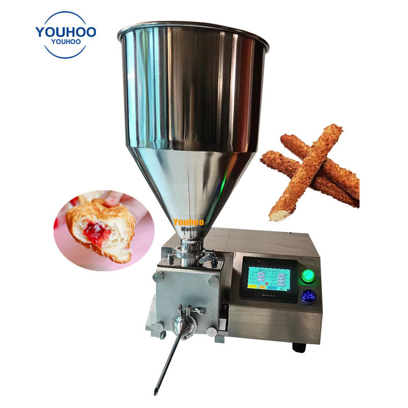 small portable puff pastry cream filling making machine injecting nozzle changeable cream injector equipment