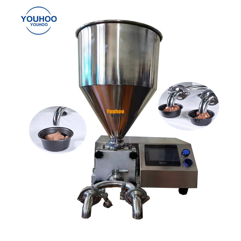 small portable puff pastry cream filling making machine injecting nozzle changeable cream injector equipment