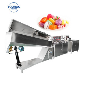 industrial chocolate lollipop machine candy cut and wrapping machine taffy puller equipment plant