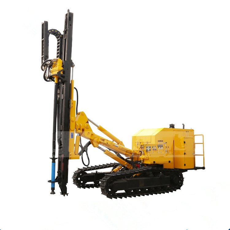 Anchoring construction pneumatic mobile land hydraulic crawler type drilling machine rig