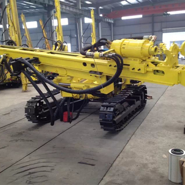 Anchoring construction pneumatic mobile land hydraulic crawler type drilling machine rig