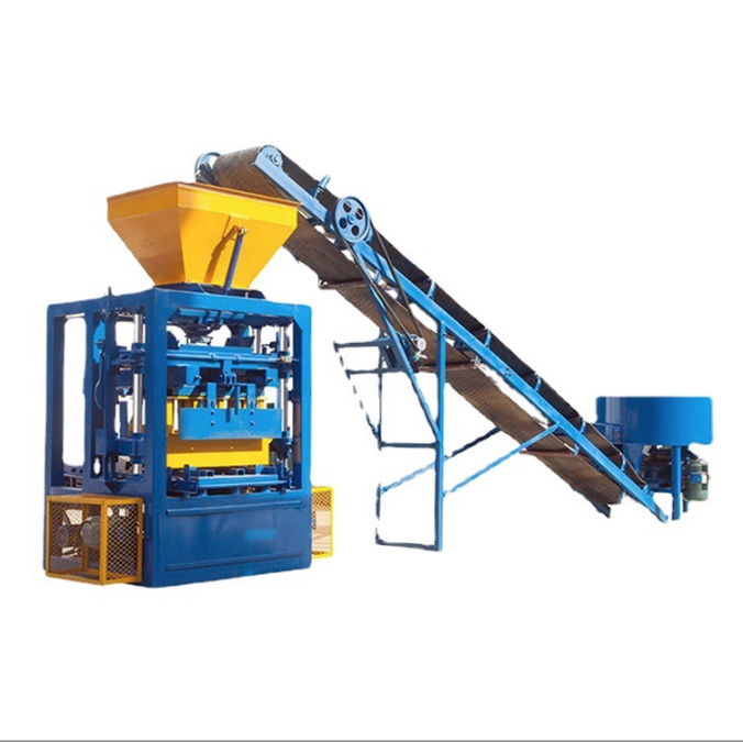 Fully automatic hollow concrete block making machine