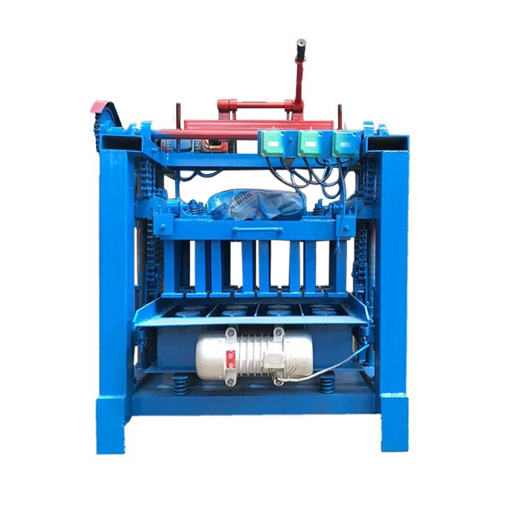 Fully automatic hollow concrete block making machine