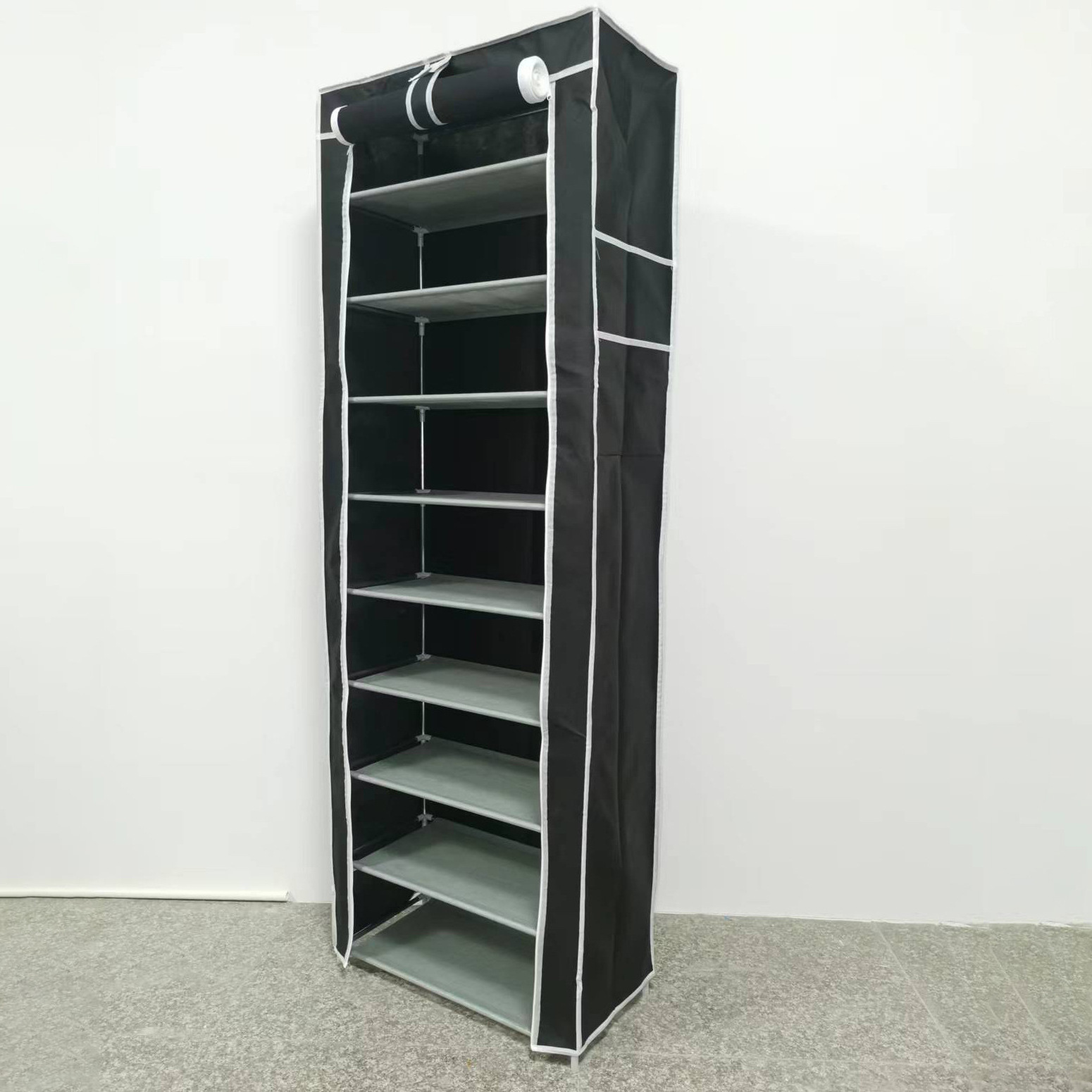 Shoe rack simple multi-layer household dust cloth storage economical space saving dormitory small shoe rack door shoe cabinet