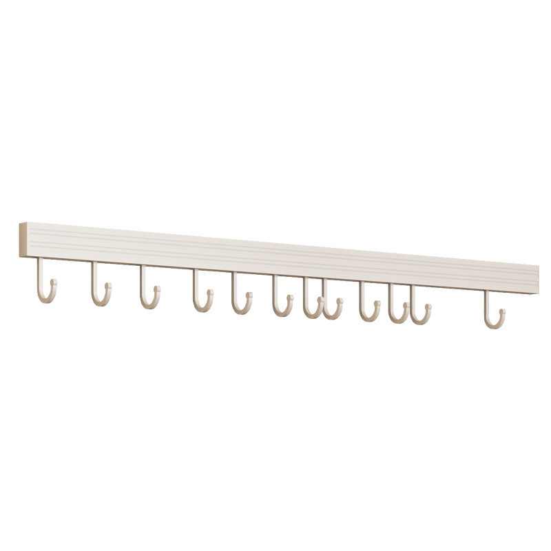 Kitchen hanger racks free of drilling a row of hanging rods wall hanging wall space aluminum kitchenware