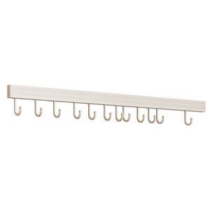 Kitchen hanger racks free of drilling a row of hanging rods wall hanging wall space aluminum kitchenware