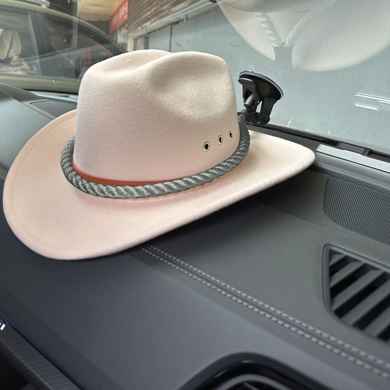 Car cowboy hat bracket snap-on car hat storage display rack behind the door hat hook