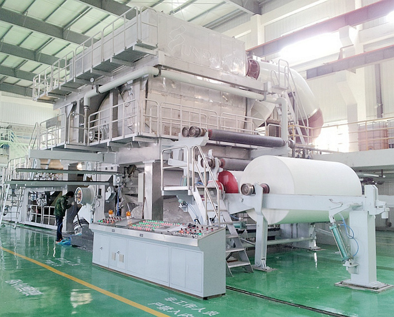 China tissue paper mill papermaking equipment, tissue paper making plant