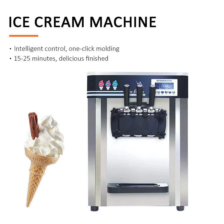 Frozen Yogurt Ice Cream Maker Soft Serve Commercial Ice Cream Machine