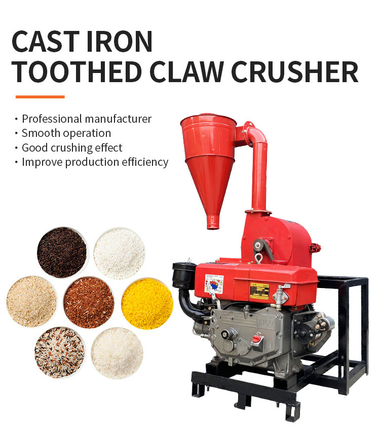 Mini Cassava Automatic Grain Grinding Corn Maize Mill Plant Wheat Grinder Crusher Flour Milling Machine For Home