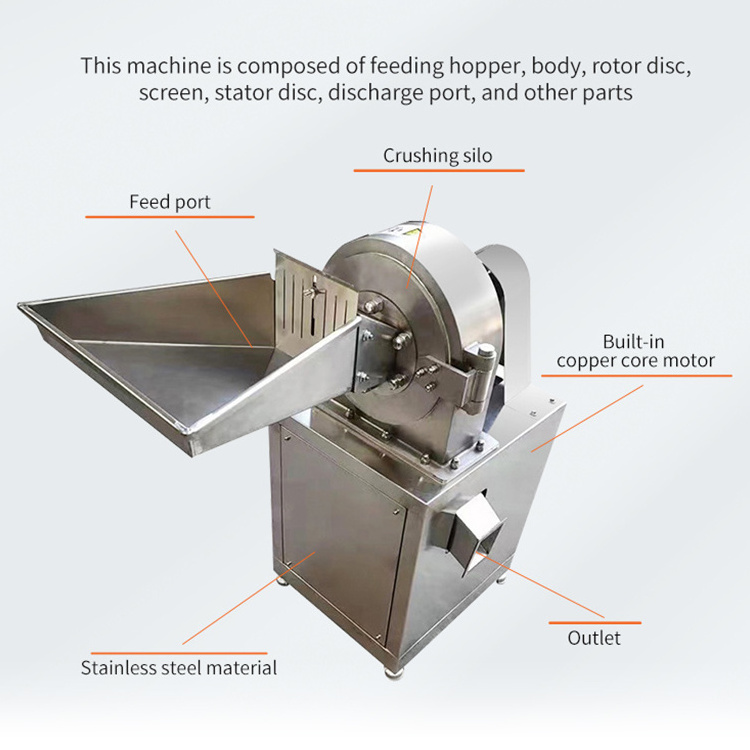 Big Capacity Industrial Corn Grinder Automatic Corn Grinder Mill  Powder Grinder Grinding Machine