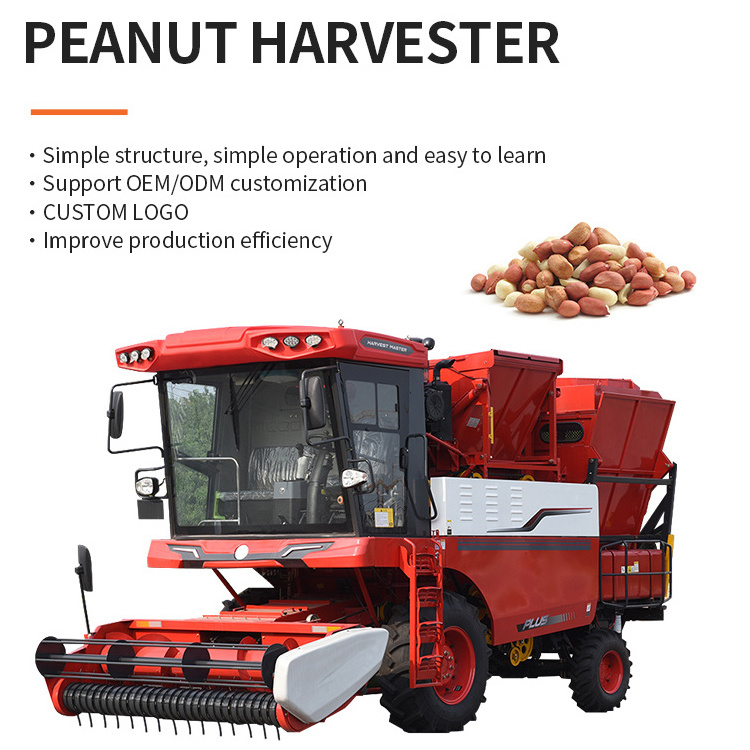 Agricultural Peanut Picker Machine/automatic Soybean Maize Rice Machine Harvesting Rice Harvester Tractor Combine