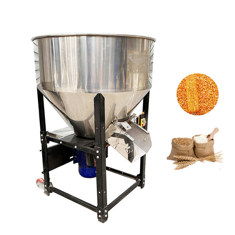 auto grain homemadl 10kg/h pellet diesel poultry grinder small vertical animal pig feed mixer