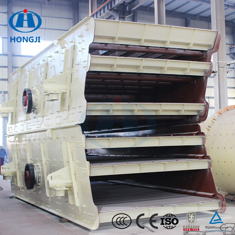 High Capacity Vibrating Screen In Crusher Line