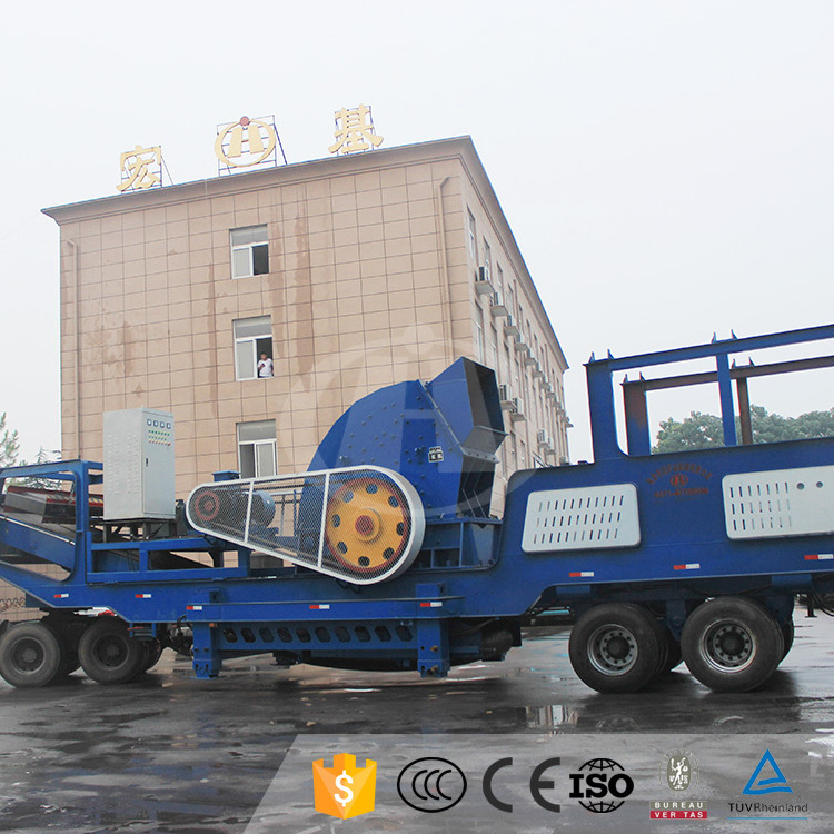 Mini Aggregate Rock Stone Limestone Mobile Jaw Crusher