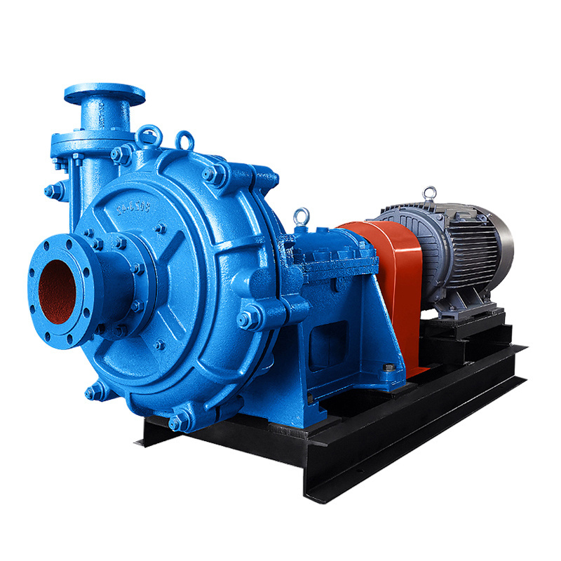 Smart high pressure water industrial parts quality anti-abrasive sludge dirty mud horizontal slurry pump for sale