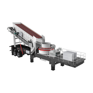 Wholesale price impact crusher feeder/vibration screen/3 in 1 mobile VSI sand making plant