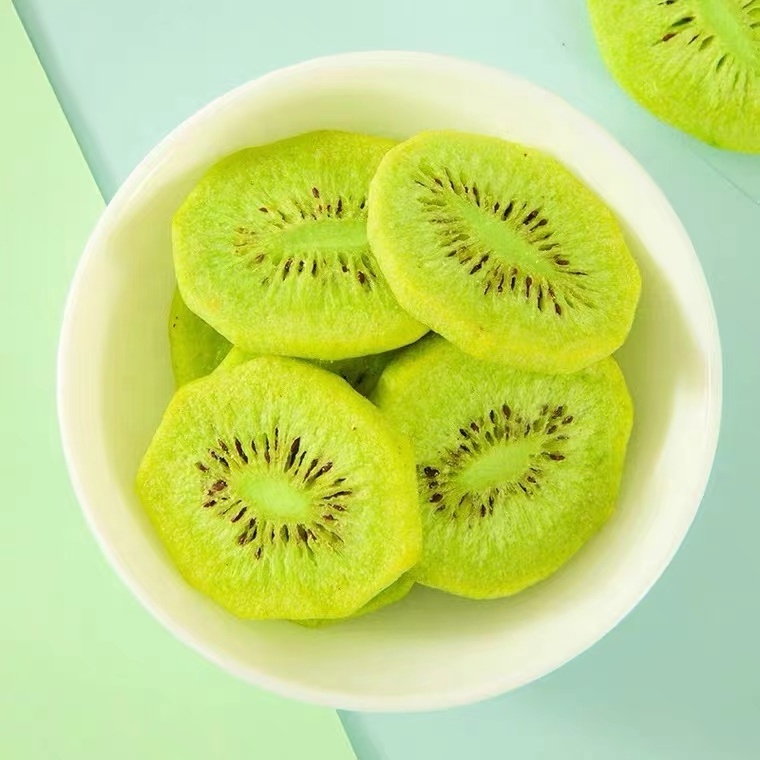 Factory Supply Healthy Freeze Dried Fruit Kiwi Delicious Freeze Dried Kiwi Slice