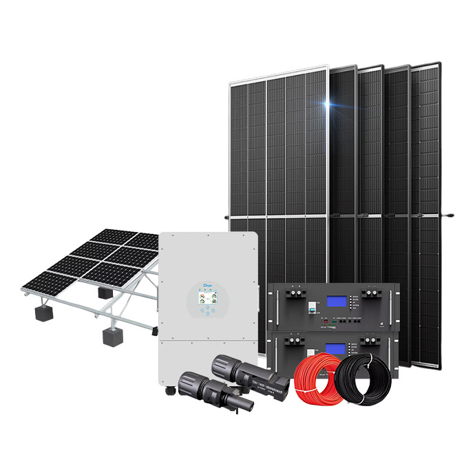 Complete Kit Solar Energy Management System 5kw 10kw Hybrid Solar Energy System Bipv