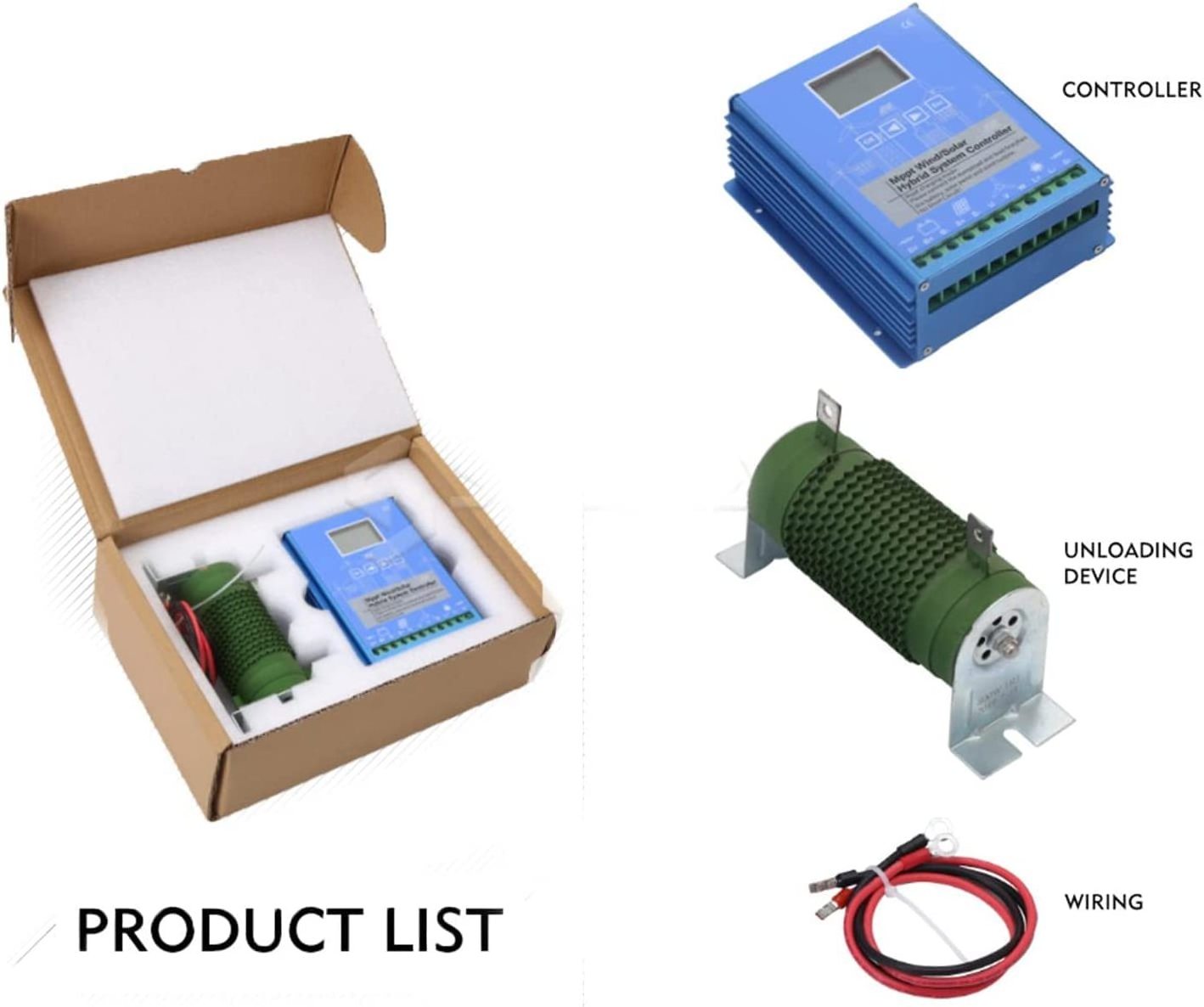 Super Boost Charging 48V Auto Regulator 12v 24v 48v 500w 800w 1200w Mppt Wind Solar Hybrid Controller