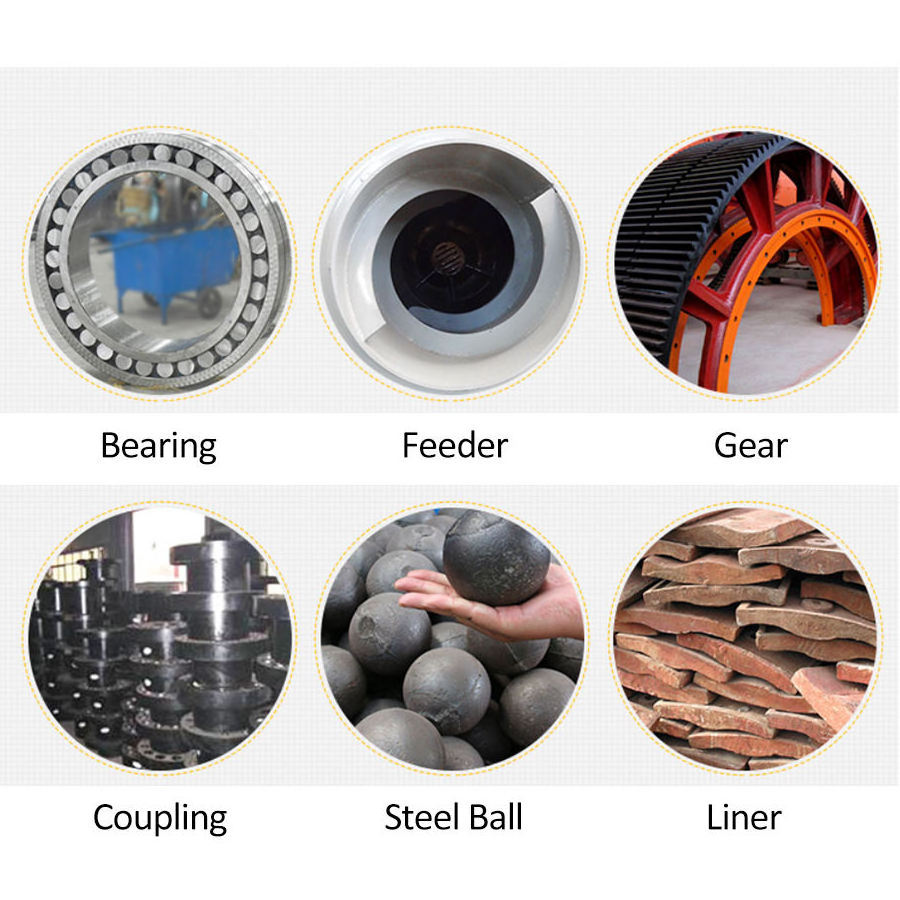 Ball Mill Spare Part Casting Suppliers Small Ball Mill Machine Rubber Lining Ball Mill