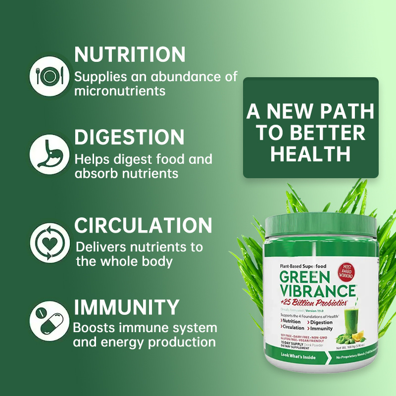 Customized Formula Vegan Protein Vitamins Super Supplement Superfood Green Food Powder Organic For Boost Immune Energy