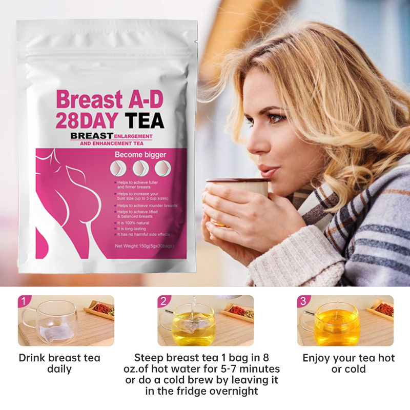 Hot Sell High Quality breast enlargement natural Sexy Bust Fast Growth boobs Firming Sexy Care For Women papaya enhancement tea