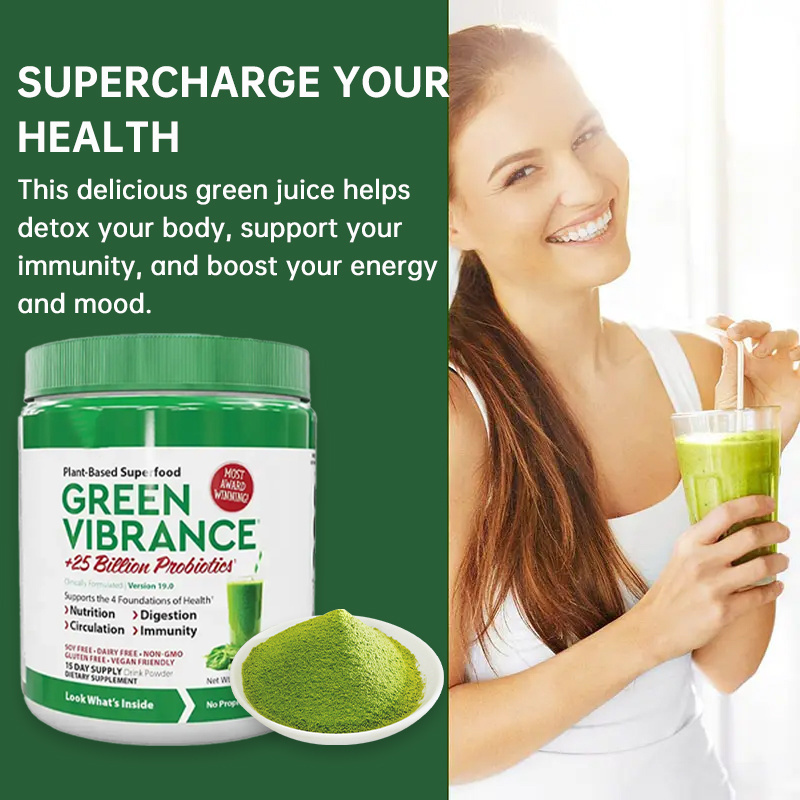 Customized Formula Vegan Protein Vitamins Super Supplement Superfood Green Food Powder Organic For Boost Immune Energy