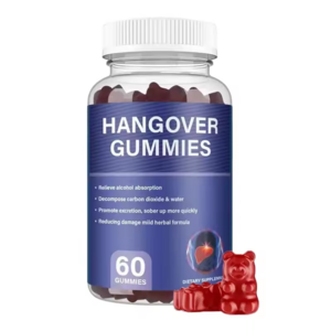 OEM Private Label Hangover Relief Supplement Vegan Relieve Alcohol Pills Vegan Liver Detox Anti Hangover Gummies