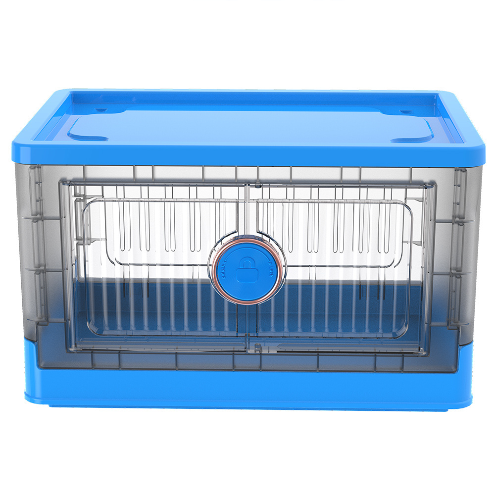 Modern Collapsible Plastic Storage Bins Folding Storage Box Stackable Storage Bins for Closet Organizer