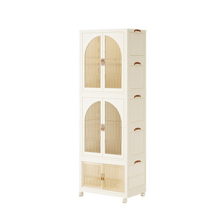 Storage Cabinet Wardrobe Stackable Closet Organizer for Hanging Clothes Cupboard Baby Children's Adult Storage Box