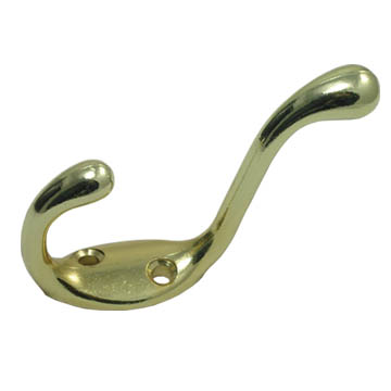 Heavy Duty Coat Hook with Two Prong 510702