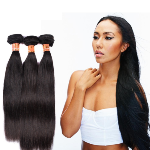 Oversea wholesale Color 1B# 10-26Inch 100 Percent Raw Indian Human Hair Bundle JYF-011