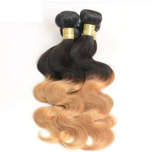 Wholesale Body Wave Drop Shipping 1B/27 Ombre Color Peruvian Virgin Hair Bundles JFY-019