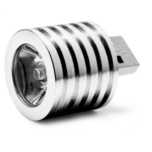 2W Portable Mini USB LED Spotlight Lamp Mobile Power Flashlight XZY-L1026