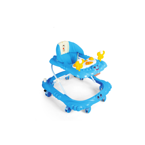 Baby products factory 8 big wheels height adjustable music walker with brakes 802
