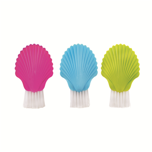 Factory excellent quality low price plastic shell shape cute colorful cleaning brush  ks-130