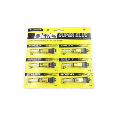 Rill Brand Super Market 6 Tubes Pack Super Glue 6PCS FM06001