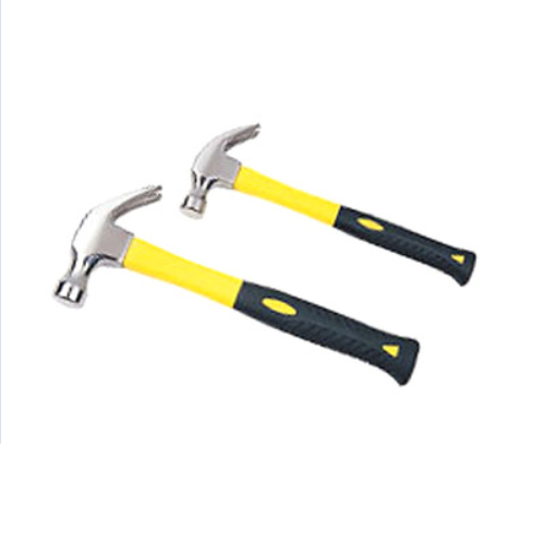 American type claw hammer with fiberglass handle  W44