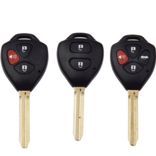 2-3 Button Uncut Replacement Car Plastic Remote Blank Keys For Toy43 Case Shell B025
